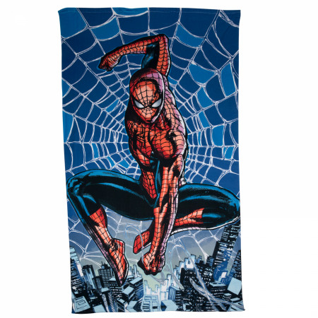 Spider-Man City in Webs 40" x 72" Oversized Beach Towel
